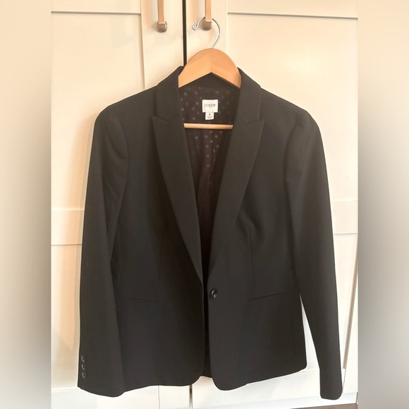 J. Crew Black Blazer Size 8 Workwear Chic - Picture 1 of 7